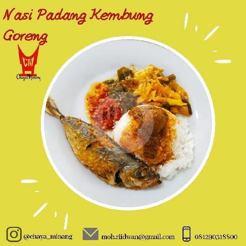 Nasi Padang Dendeng Balado menu Restoran Padang Chaya Minang, Tebet