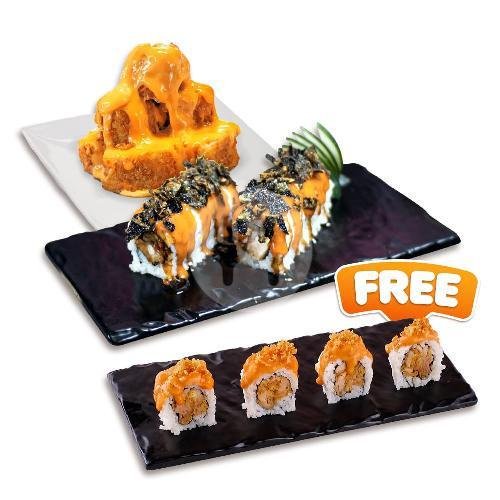 SET C FREE LAVA CHEESE menu Suteki Sushi, Supermall Pakuwon Indah