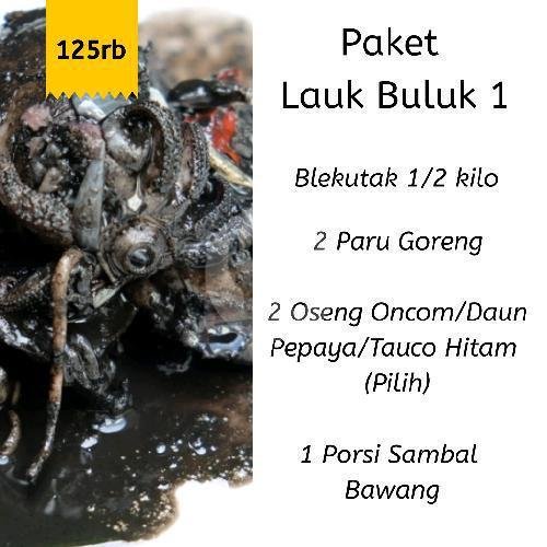 Buy 1 Get 1 -1 Nasi Jamblang Cumi Hitam Blekutak FREE 1 Nasi Blekutak Kecombrang menu Nasi Jamblang & Cumi Hitam Blekutak Dapur Buluk, Pulo Mas