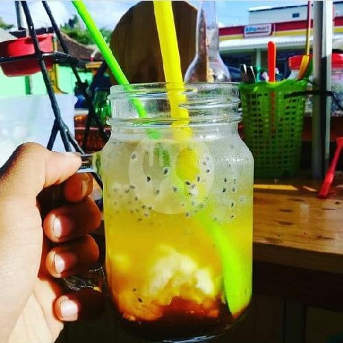 Es Degan Selasih Gula Batu menu Es Degan Mas Kancil, Bibis Raya