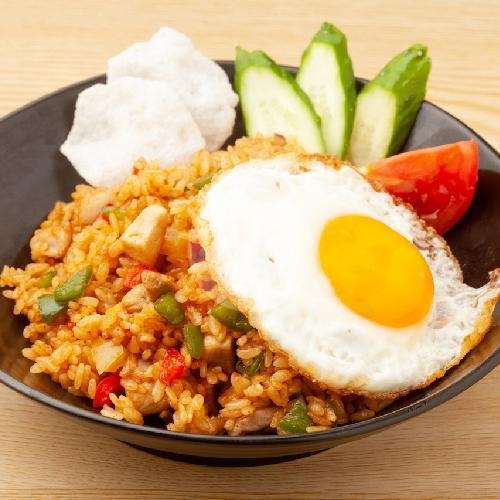 Nasi Goreng Telor Ceplok menu Seblak Spicy Teh Ety, Cibeusi
