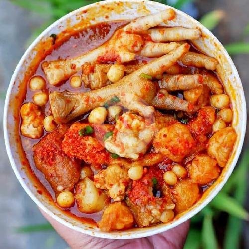 Baso Aci Ceker Tulangan menu Seblak Baraya Bandung, Tebet
