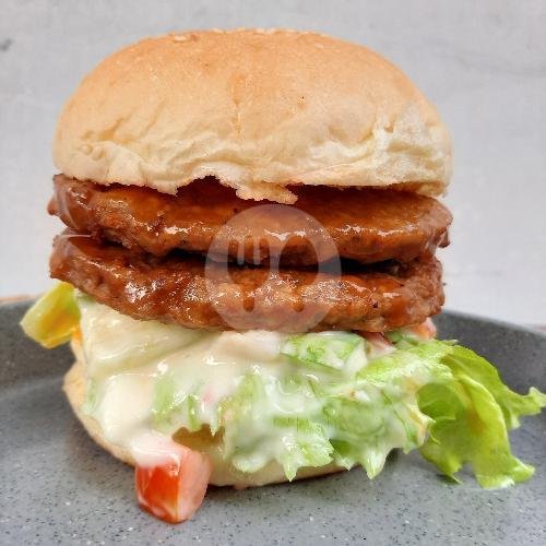 Double Beef + Double Cheese Burger. menu Burgering, Anggajaya 2