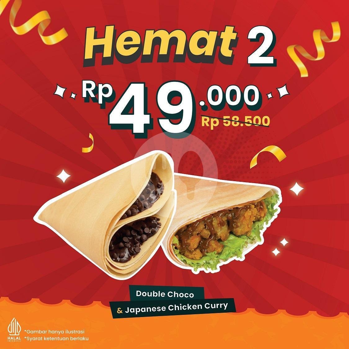 Hemat 2 menu Dcrepes, Ramai Mall