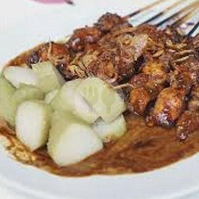 Sate Ayam 10 Tusuk + Lontong menu Sate Ayam Madura Cak Suad, Gamping
