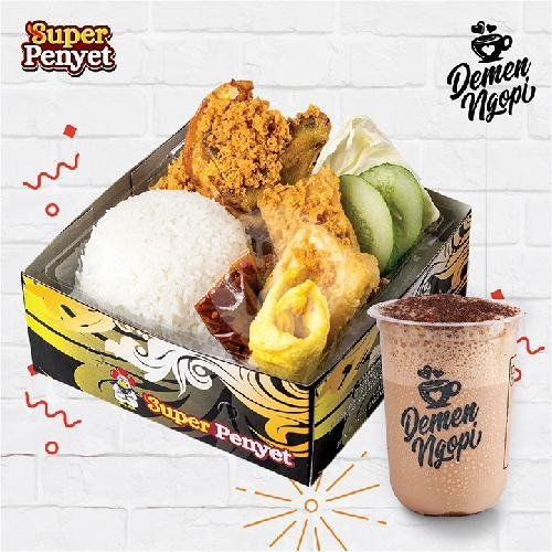 Super Combo 1 Ayam Kremes menu Super Penyet, Ngaliyan Semarang