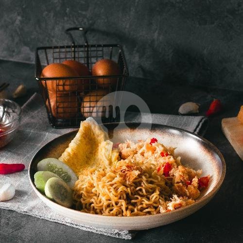Indomie Ayam Geprek Mozarella menu Warung Haha, Jatinegara