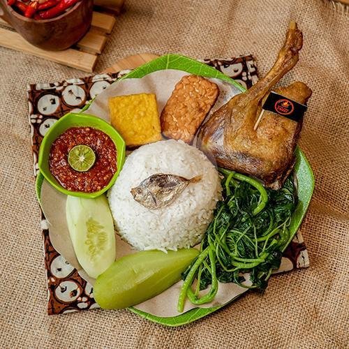Tempong Bebek menu Warung Sambel Damas, Muara Karang Raya