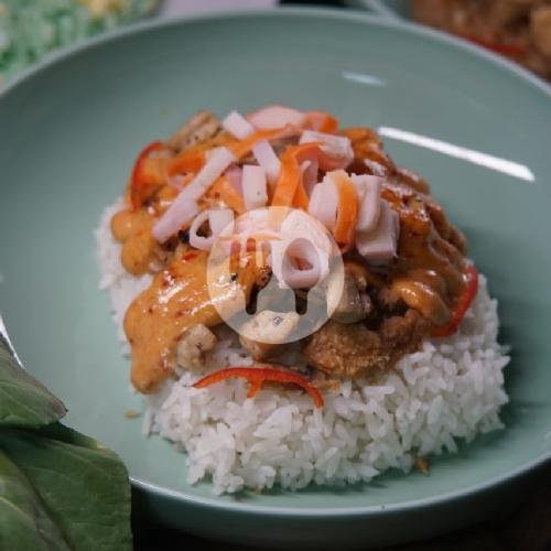 Spicy Mentai Chicken Rice menu Ayamayaman, Dago