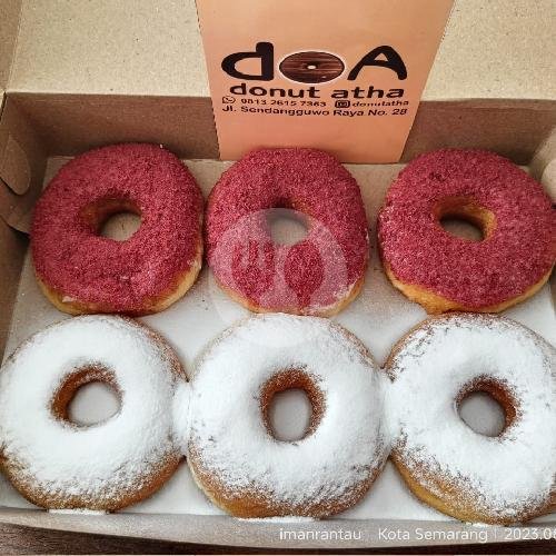 Donat Isi 6 + 1 Popcorn menu Donat Atha, Sendangguwo