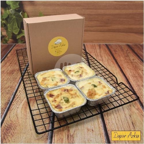 Makaroni Panggang Size Pas/M 15x10cm (1 Box Isi 2 Pcs) 500g menu Dapur Azkia Cawang