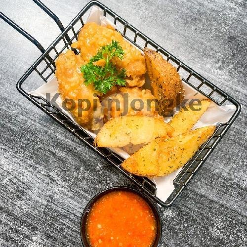 Chicken Burger menu Kopi nJongke, Mlati