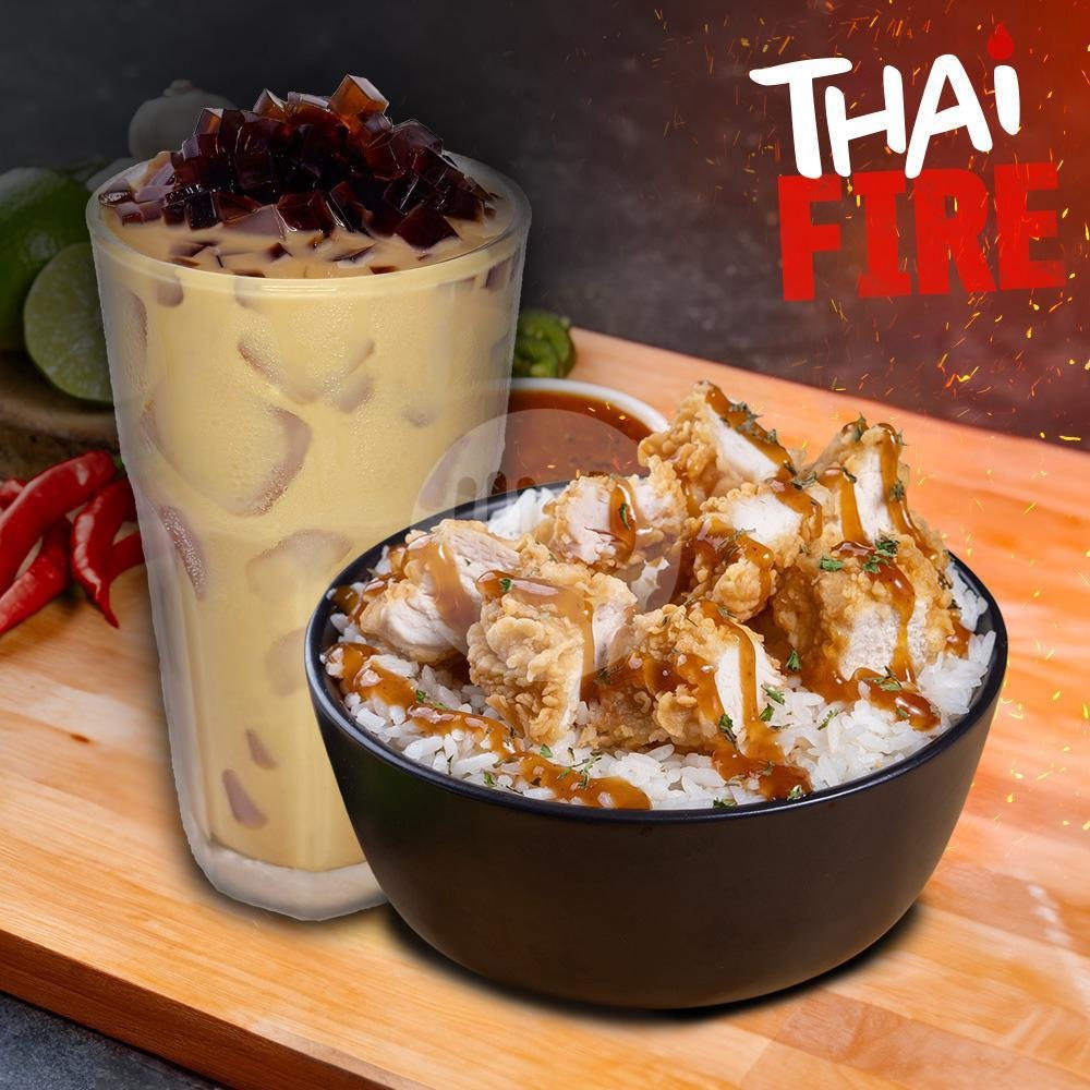 Thai Fire Burger menu Texas Chicken, Tunjungan Plaza