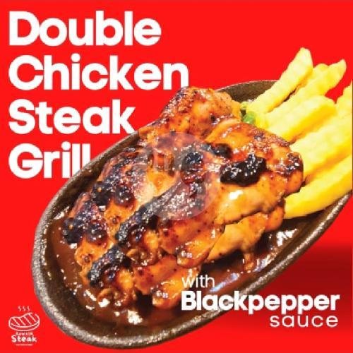 Double Chicken Crispy Steak menu Steak Bawain, Pondok Ungu Permai