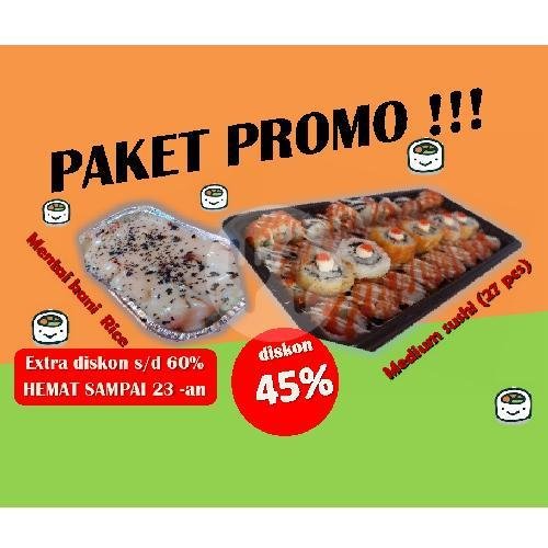 Paket 3 menu Sushi Sena, Sukapura