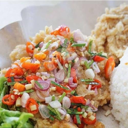 Ayam Geprek Lado Hijau Tanpa Nasi menu Ayam Takapik Padang, Dr. Moh. Hatta