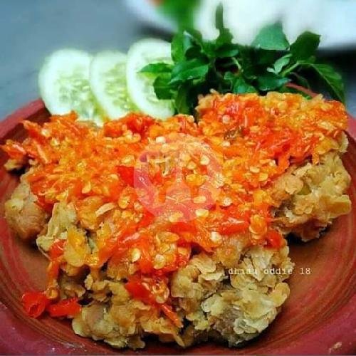 Nasi Babat sambal bawang menu Geprek Rakyat, Sukolilo
