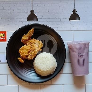 Paket Es Teh 1 menu Olive Fried Chicken, Turi