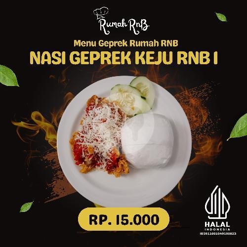 Nasi Geprek Keju 2 menu Rumah RNB, Bangil