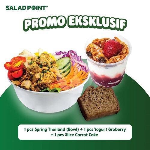 Oktoberiah ( Summer Caesar + Carrot Cake) menu Salad Point ID, Dmall Depok