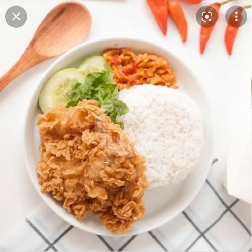 Paket Patas Goreng (Paha Atas) menu Ayam Bakar & Ayam Goreng Denas, Colomadu