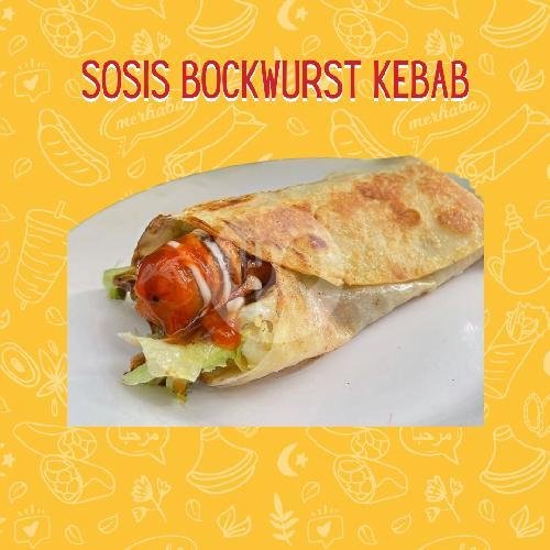 Sosis Bockwurst Kebab menu Merhaba Kebab Turki, Lebak Gede
