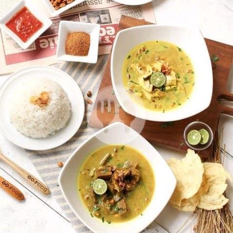Soto Daging Kepala Sapi menu Soto Ahri, BuahBatu