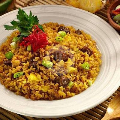 Nasi Goreng Kambing Bumbu Kebuli + Pete menu Nasi Goreng Kebuli, Ciledug