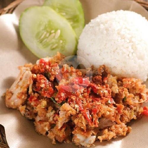 Nasi + Ayam Geprek Dada menu Kaf Fried Chicken, Gatot Subroto