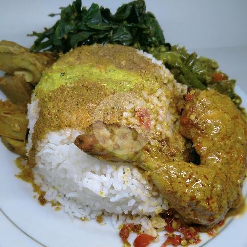 Nasi + Ayam Kalio Rendang menu RM Padang Mahkota Minang