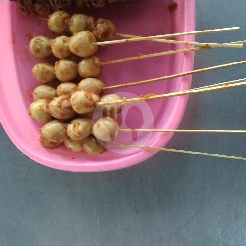 Sate Usus menu Bubur Ayam Pak Puji, Tambaksari