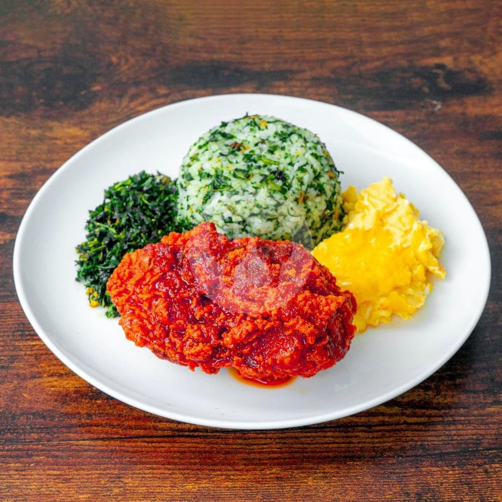 Hemat Double Spicy Chicken Buttermilk menu Blue Turtle Chicken & Coffee, Sarijadi