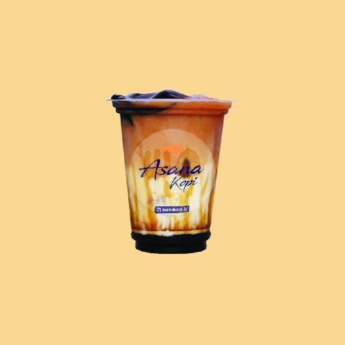 Es Kopi Susu Pisang menu Asana Kopi, Nginden