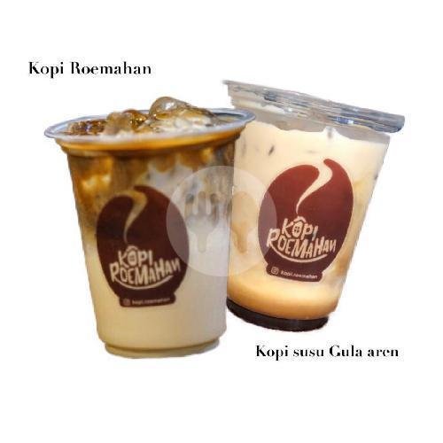 Kopi Susu Aren / Lembut + Kopi Susu Caramel / Hazelnut menu Kopi Roemahan, Taman Surya
