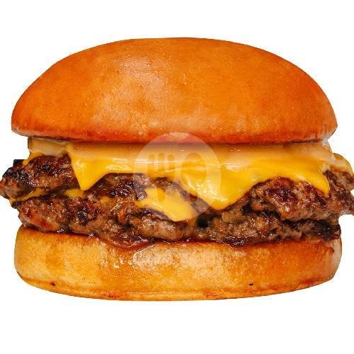 Cheese Burger menu Five Monkeys Burger, Surabaya