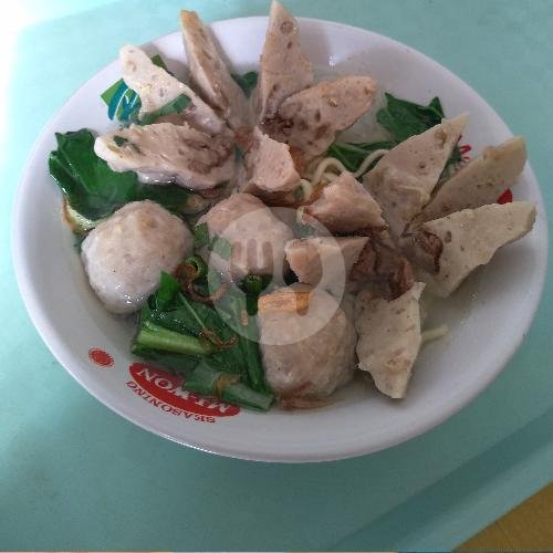 Double Bakso Urat Dan Kecil menu Mie Ayam Bakso Pak Man, Mampang Prapatan