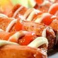 Sosis Goreng menu Lesehan Gunung Tugu, Cihideung