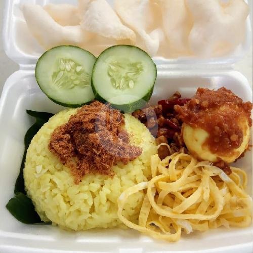 Lontong Opor Original menu Lontong Opor dan Nasi Kuning Mak Amin, Potorono