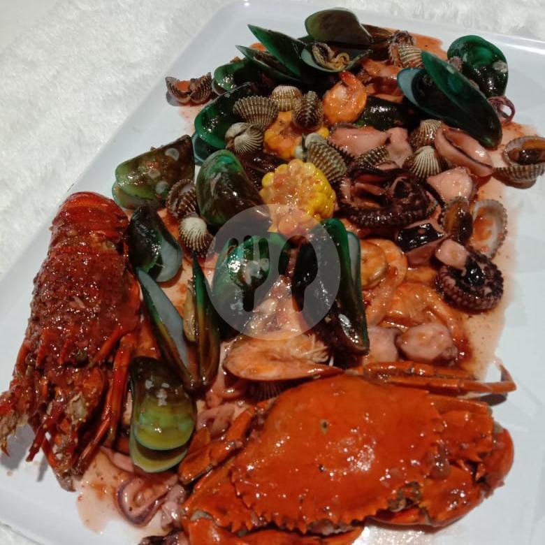 Kepiting Mix All Big menu Rumah Kepiting Sari, Karangploso
