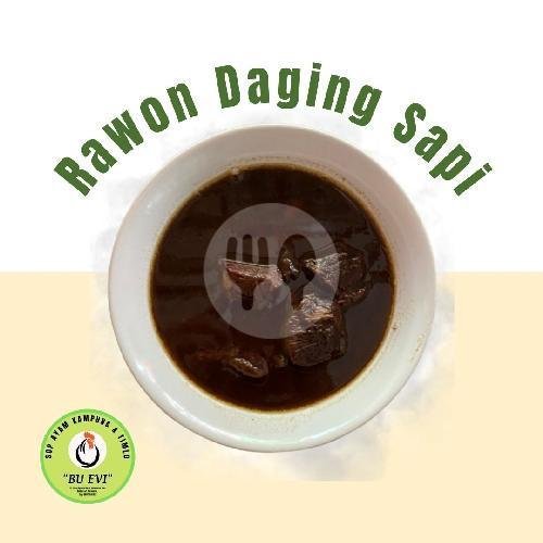 Rawon Daging Sapi menu Sop Ayam Kampung & Timlo Bu Evi