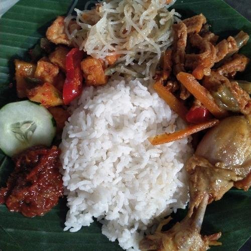 Nasi Campur telur menu Waroeng Jero Kampoeng, Cempaka