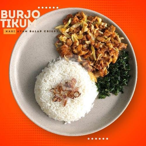 Nasi Ayam Balap Crispy menu Burjo Titik Kumpul, Gunung Pati