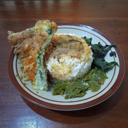 Nasi Telor + Teh Anget menu Rumah Makan Padang Sabar Jaya, Karanganyar Kota