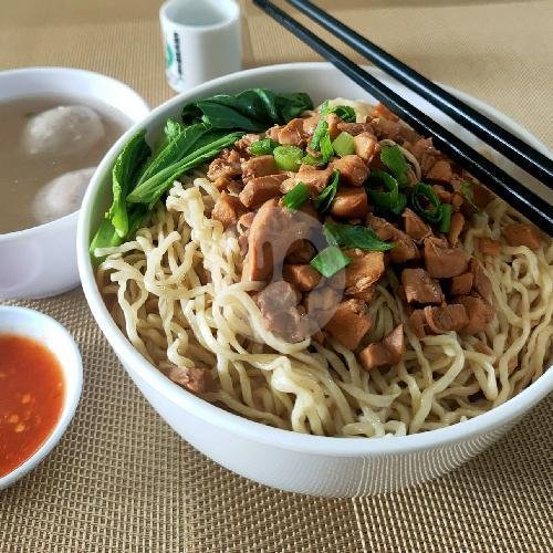 Mie Ayam Pangsit Rebus + Bakso #BakmieFest menu Bakmi Aja, Kelapa Gading