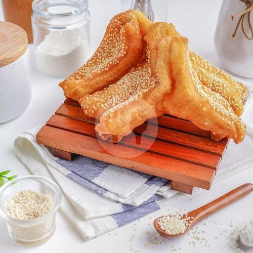 Cakwe + Sambal menu Cakwe Aladdin, Pasar Muara Karang