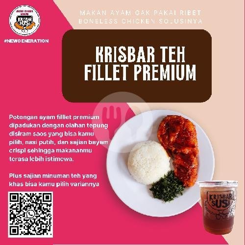 Kilat Geprek Susi Fillet Premium menu Krisbar Susi Krispi Bakar dan Susu Sirup, Taman Siswa