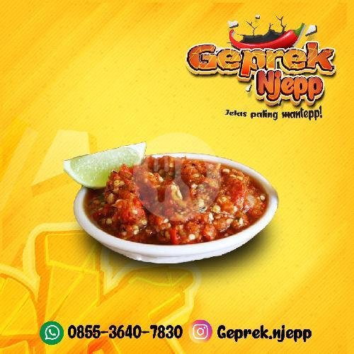Nasi + Sayap Geprek menu Ayam Geprek Njep, Bekasi Selatan