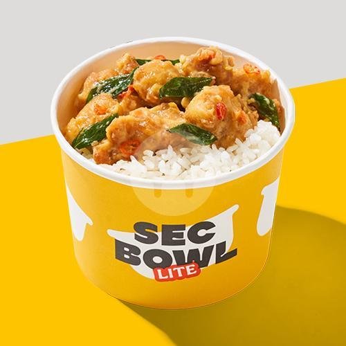 LITE Spicy Salted Egg Chicken menu Sec Bowl, Kelapa Gading