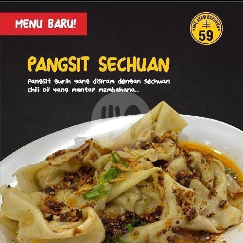 Pangsit Sechuan menu Mie Ayam Bandung 59, Maguwoharjo