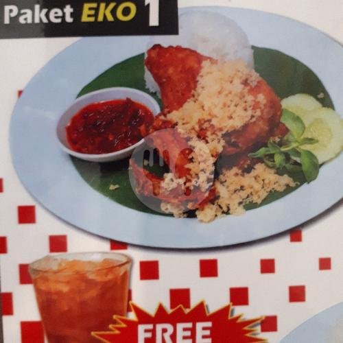 Pak Eko 1 menu Ayam Tulang Lunak Hayam Wuruk, Padang